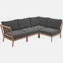 Tradition Outdoor Open Corner Sectional - Charcoal