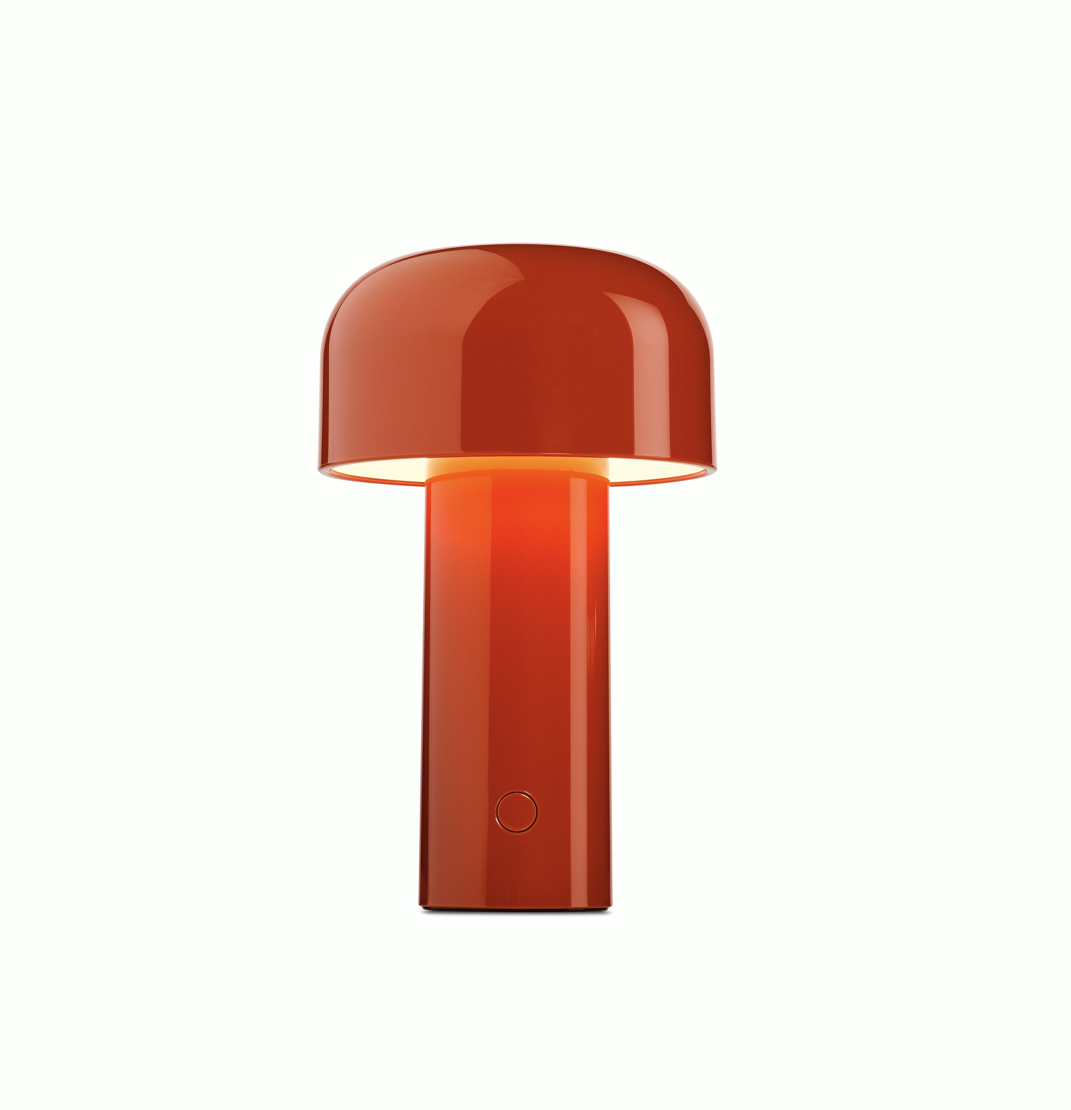 burnt orange floor lamp