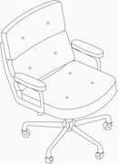 Eames Executive Chair With Casters