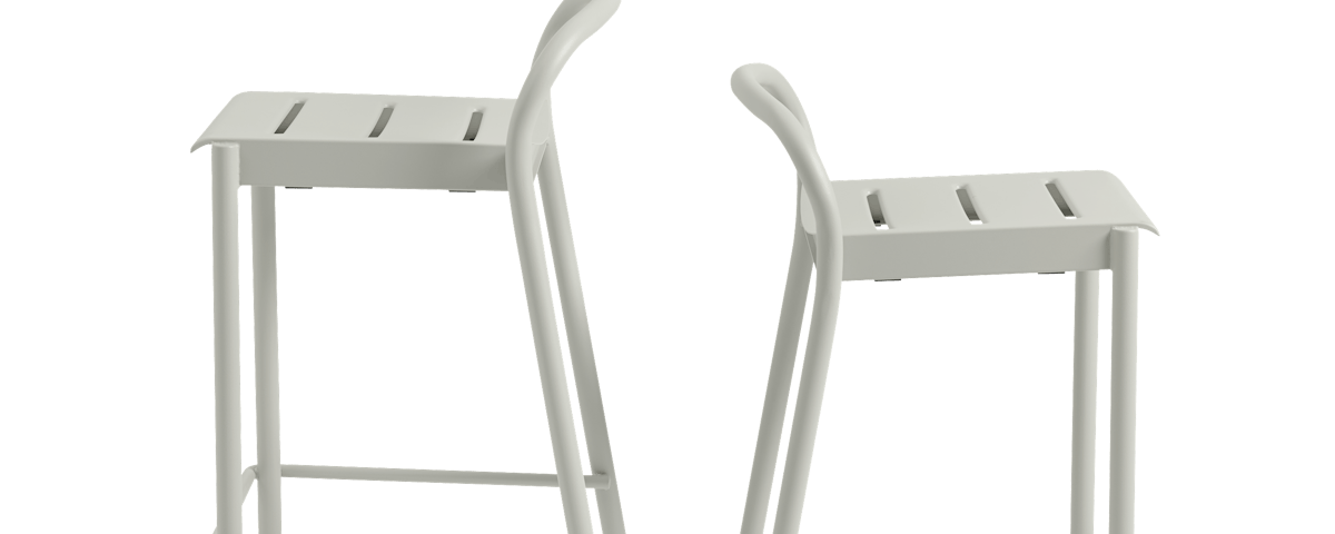 Linear Steel Stool