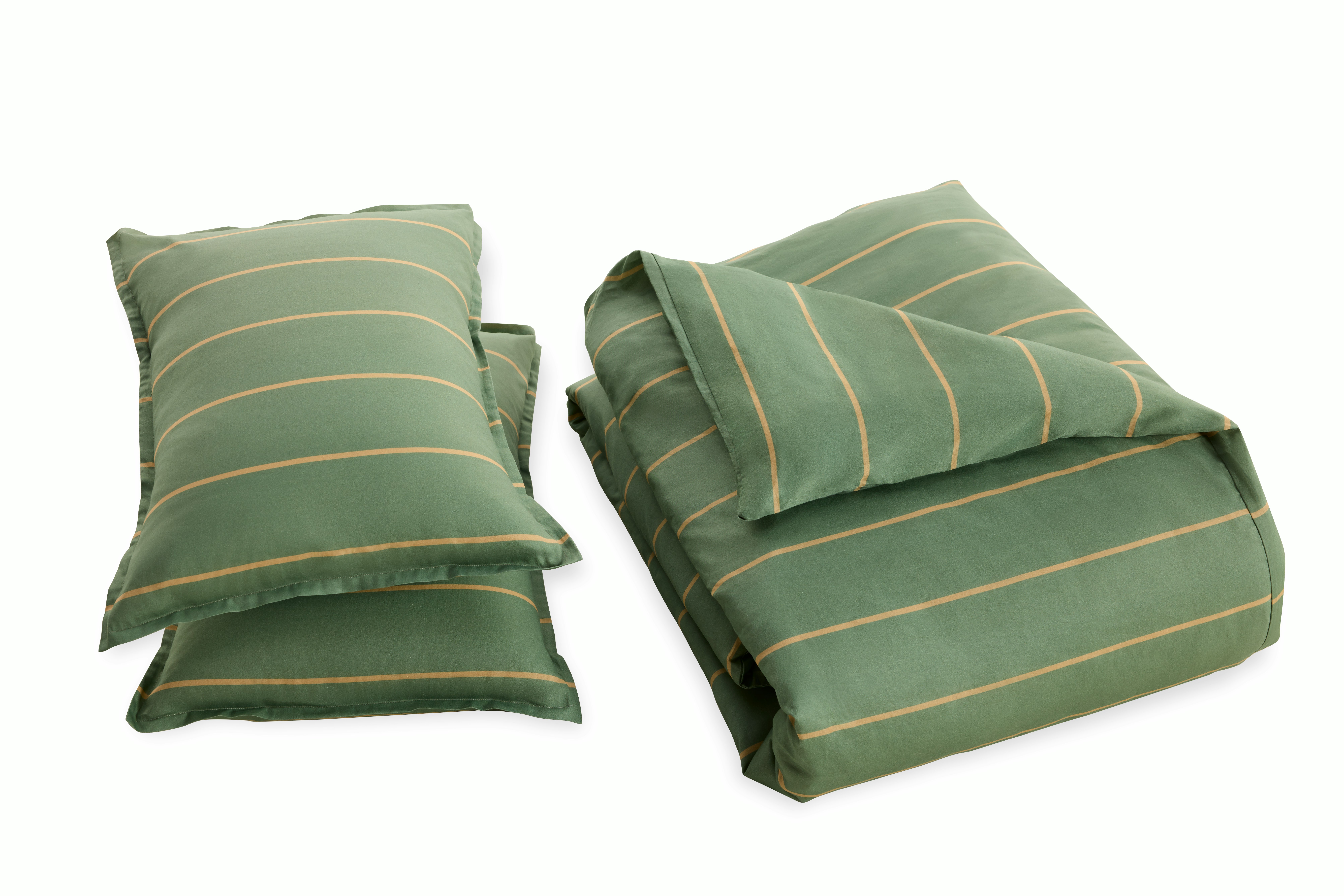 Moss Stripe Duvet Set