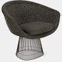 Platner Lounge Chair - Metallic Bronze,  Diva,  Coal