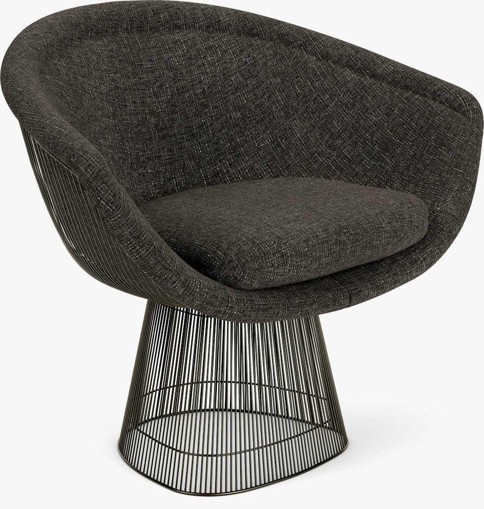 Platner Lounge Chair - Metallic Bronze,  Diva,  Coal