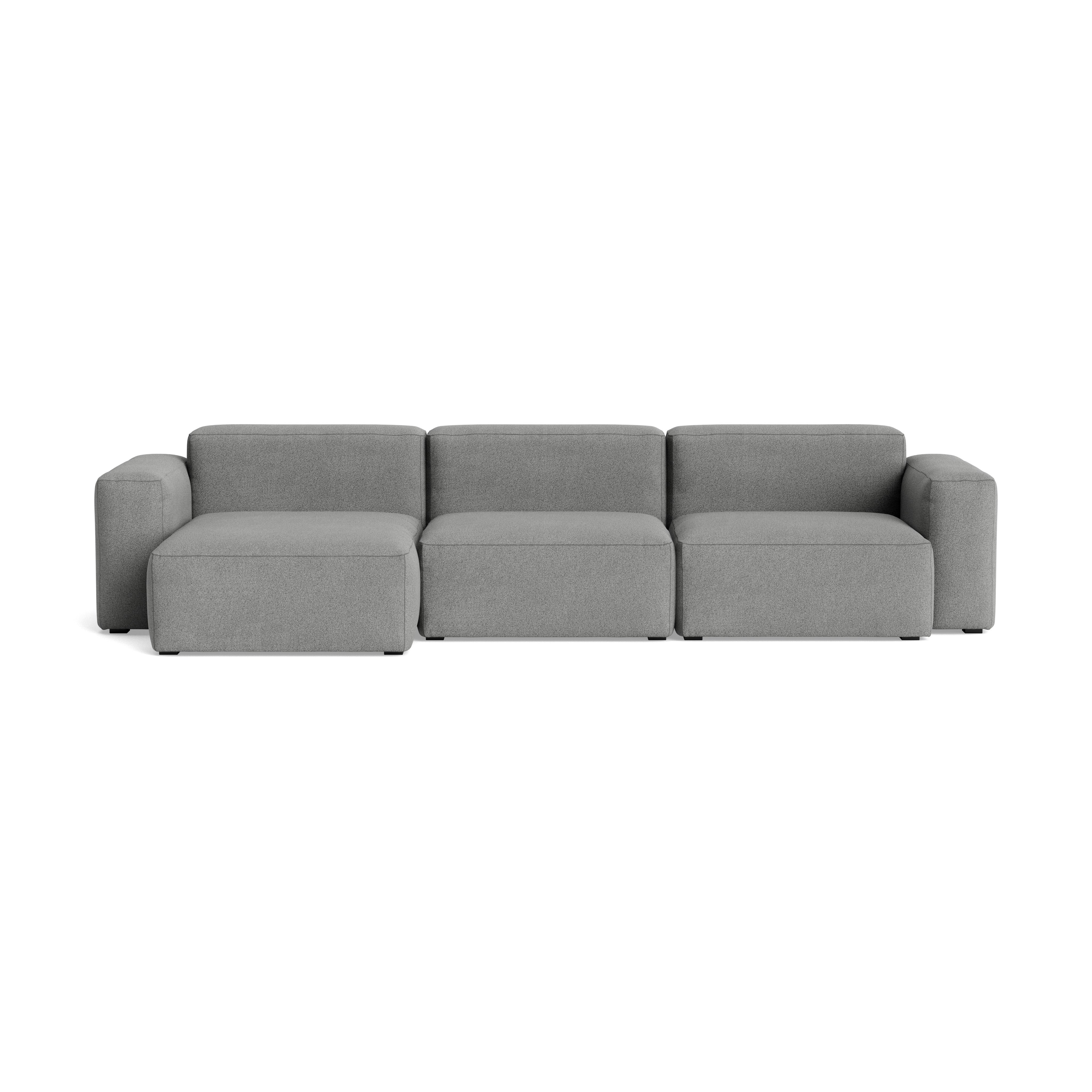 Mags SL Sectional with Wide Chaise - Left, Pecora, Grey