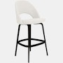 Saarinen Executive Stool - Bar Height, Hourglass, Air, Ebonized Walnut