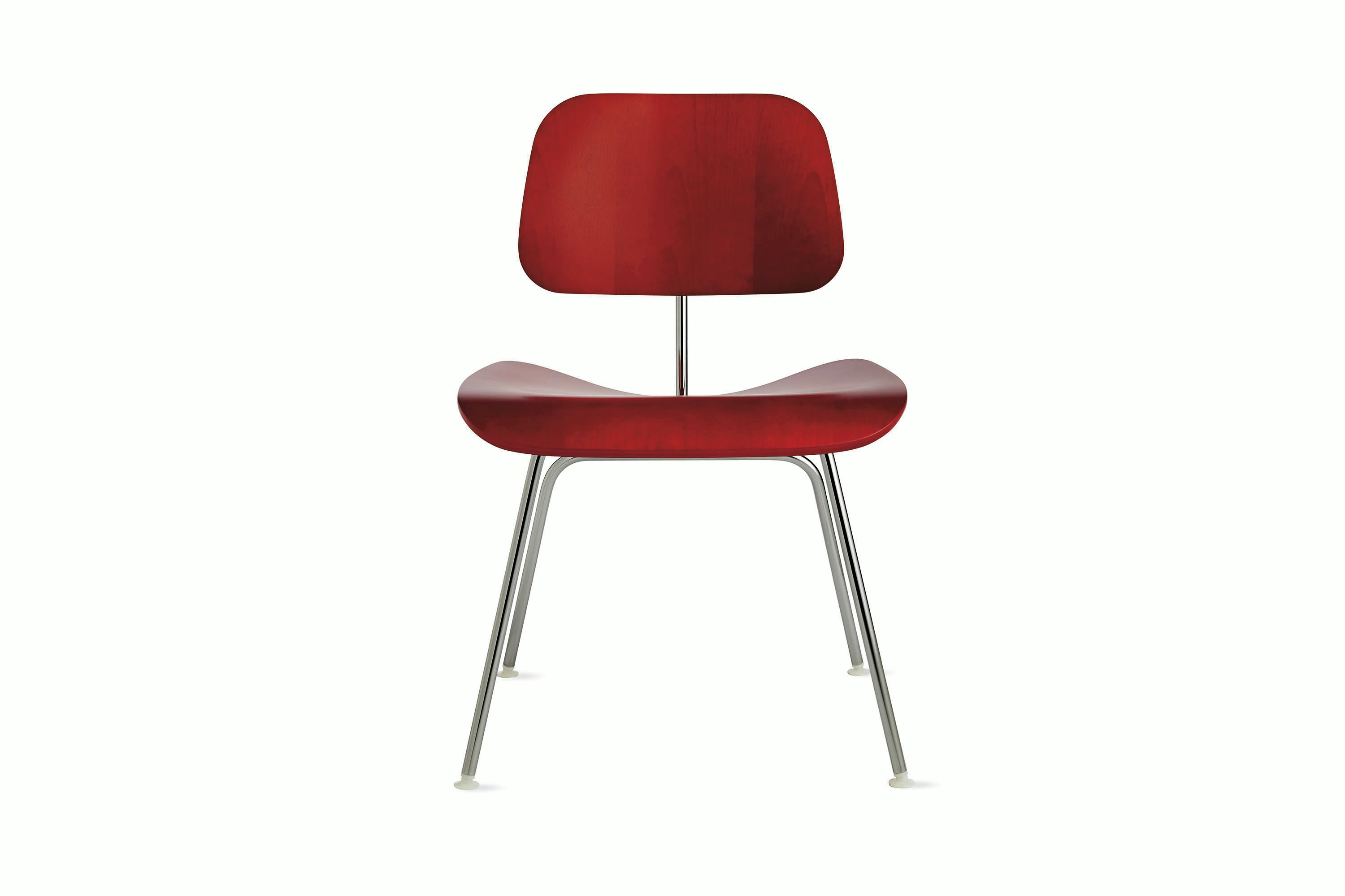 Eames Molded Plywood Dining Chair Metal Base (DCM)