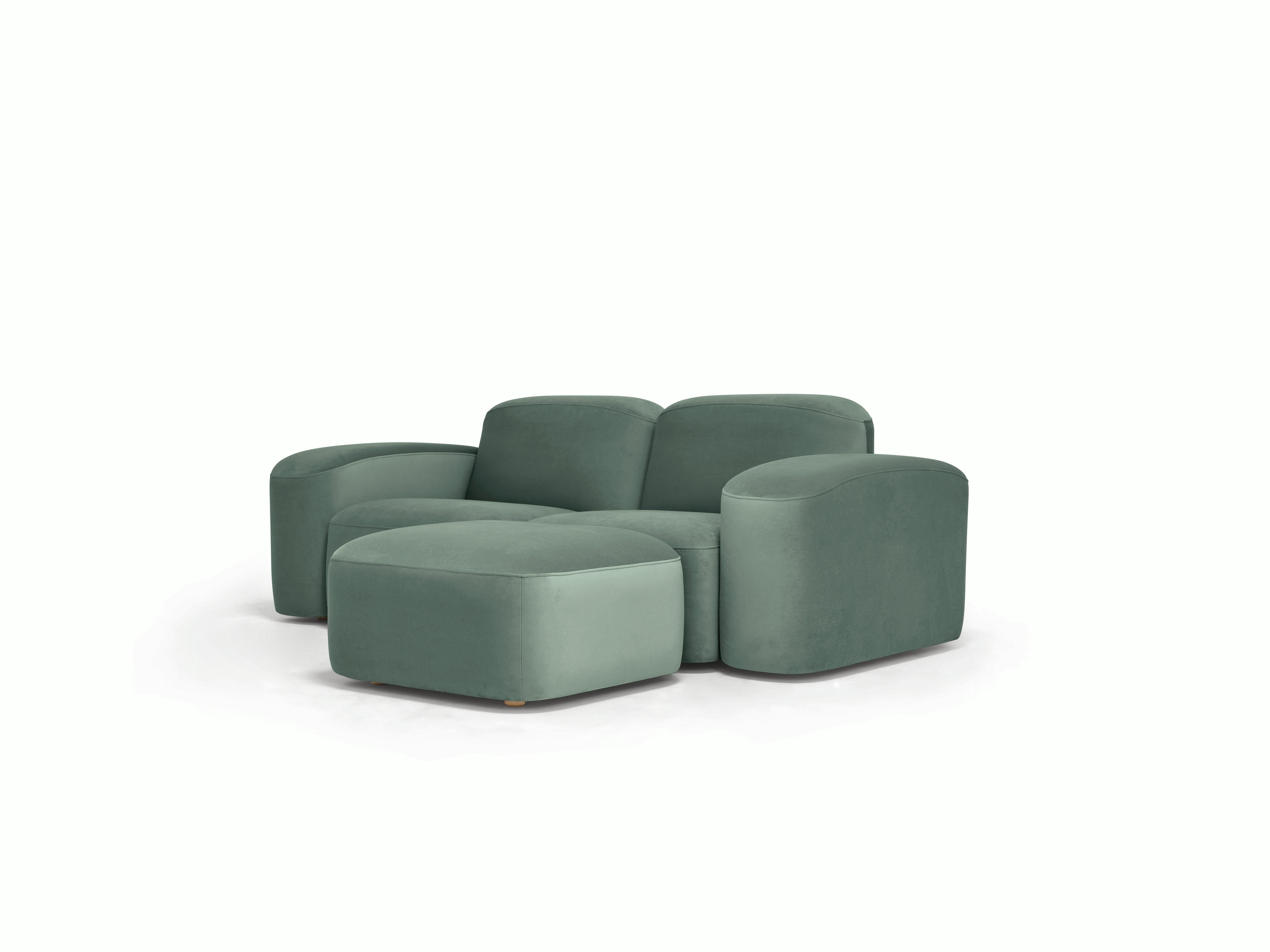 Muse Sofa - Two Seater with Muse Ottoman