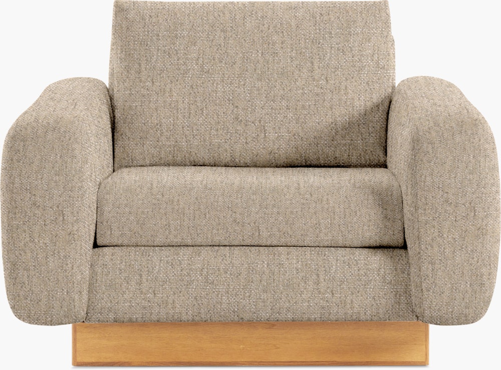 Mesa Lounge Chair - Novato,  Dune,  Oak