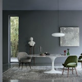 Saarinen Executive Arm and Armless Chair Saarinen oval dining table