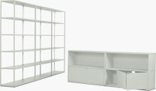 New Order Set - Media Unit + High Triple Bookshelf