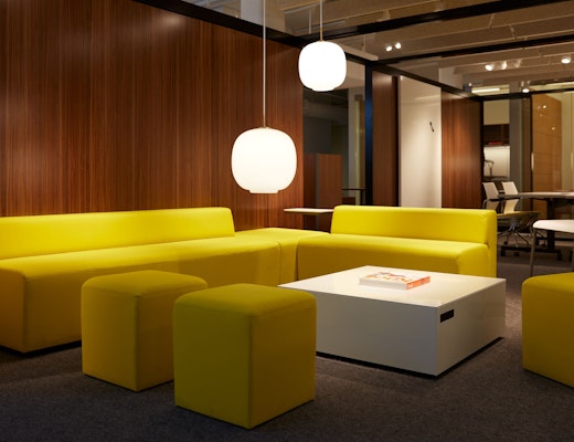 Rockwell Unscripted | Creative Wall, k. lounge, Power Cube Rockwell Unscripted David Rockwell k.lounge enclave lounge creative wall architectural solution Atlanta Showroom