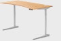 Large Jarvis Bamboo Standing Desk, Contour with Programmable, with Grommet