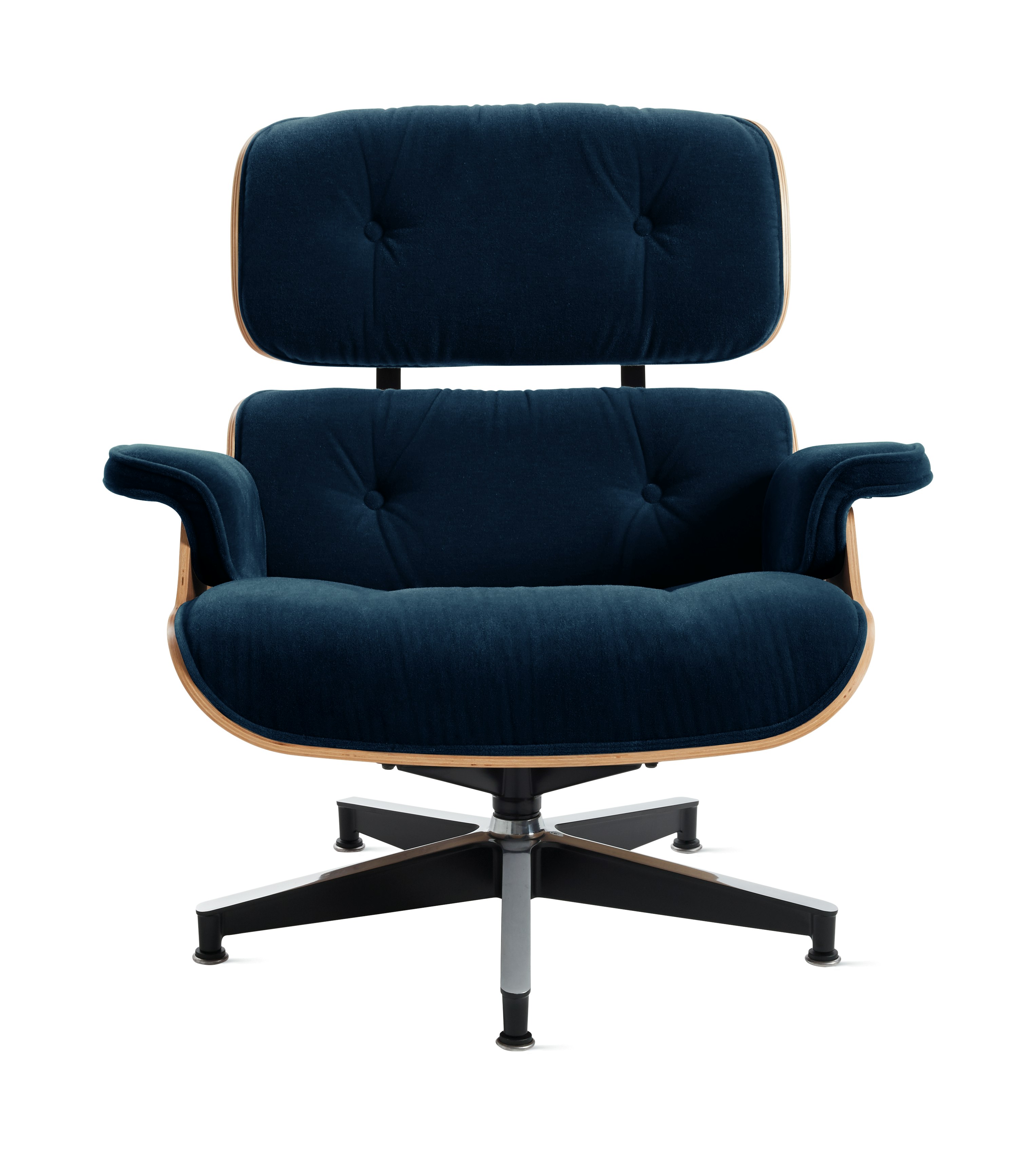 Eames Lounge Chair - Walnut,  Mohair Supreme,  Aviator