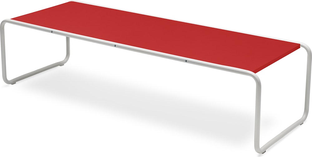 Laccio Table - Large,  Red,  Matte White