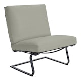 Tugendhat Chair in Dapper,  Affair with belting in Belting Leather,  Black and black frame Tugendhat Chair in Dapper,  Affair with belting in Belting Leather,  Black and black frame