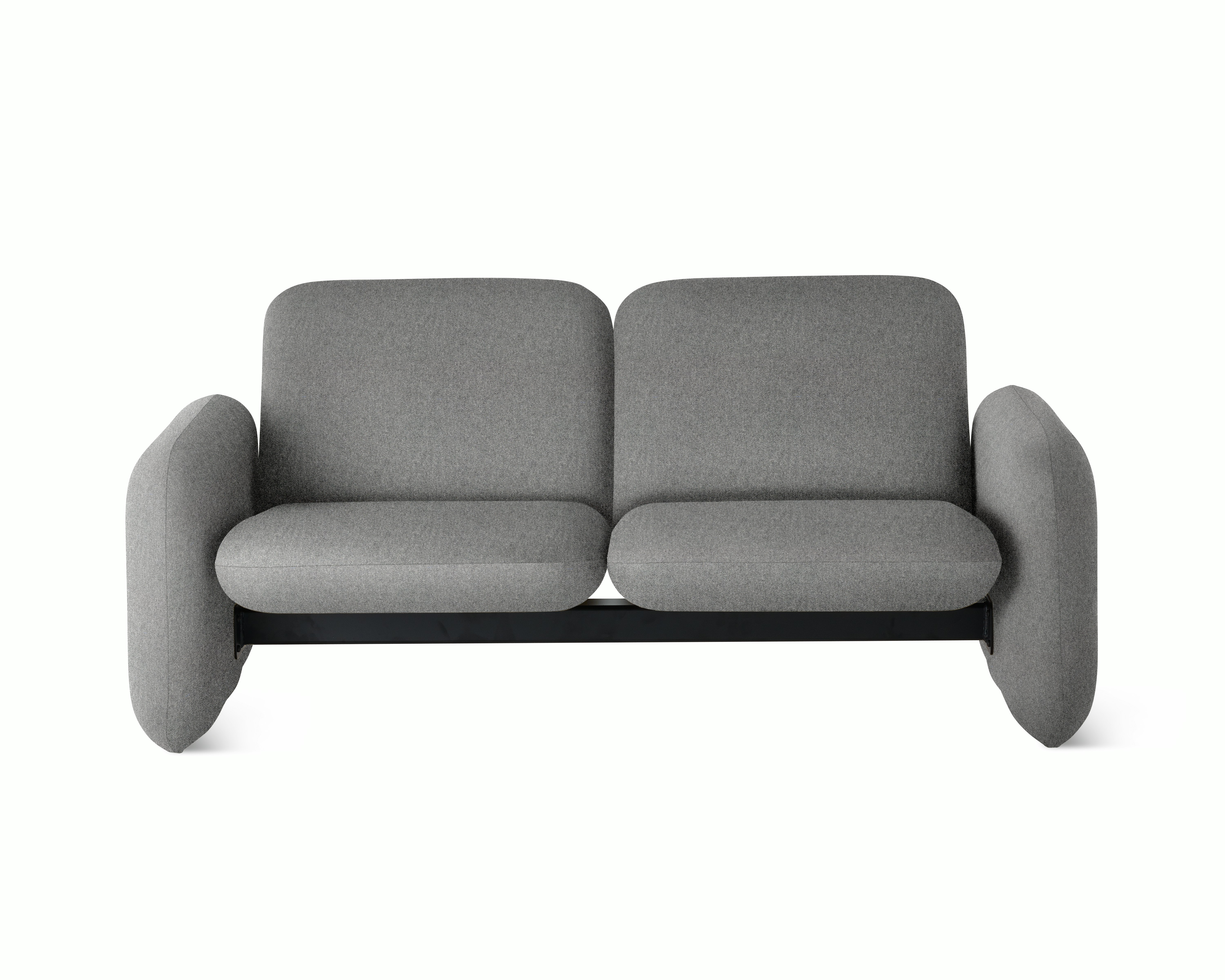 Wilkes Modular Group Two Seat Sofa - Luce,  Scoria