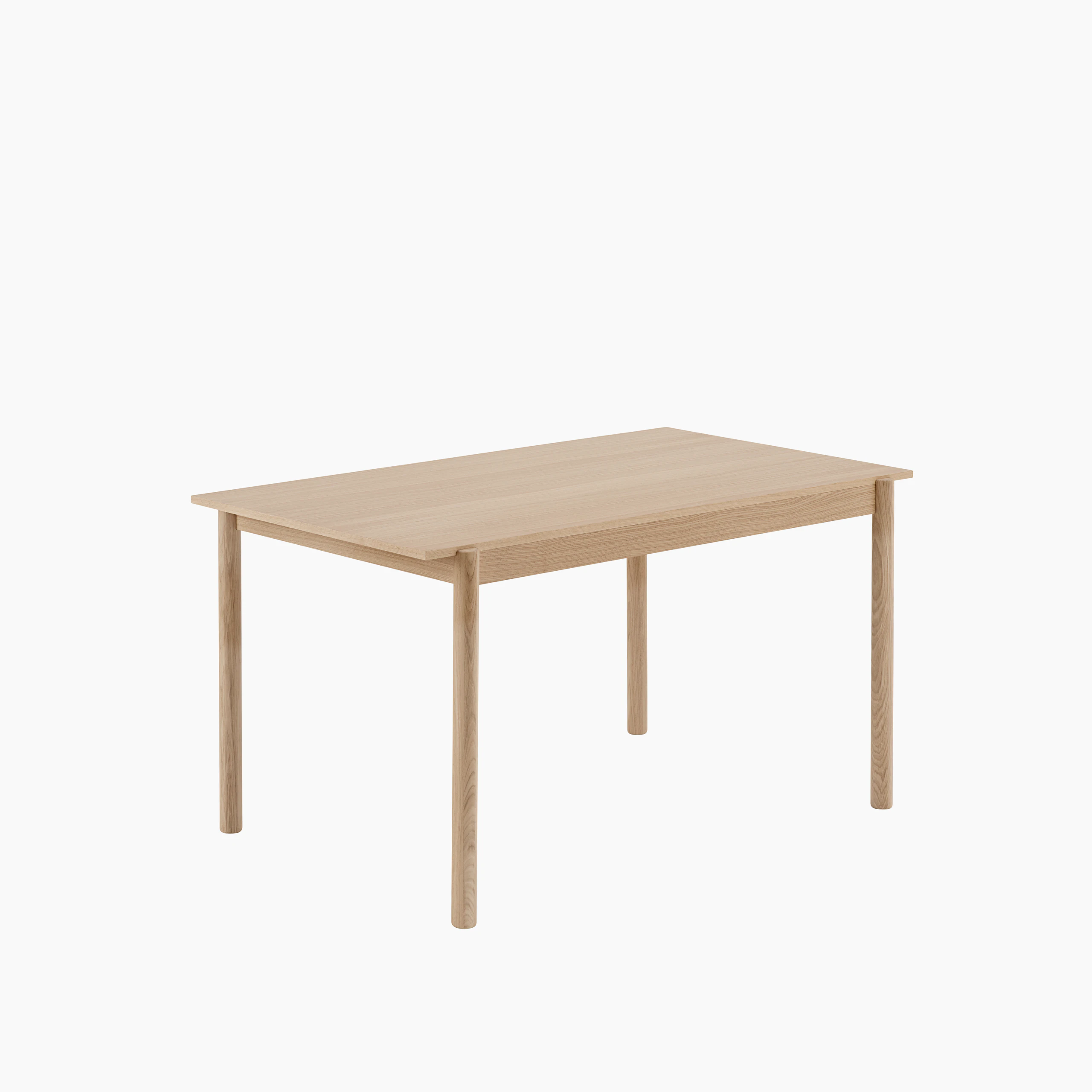 Linear wood oak table 140 Muuto