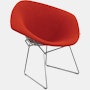 Bertoia Diamond Lounge Chair,  Full Cover