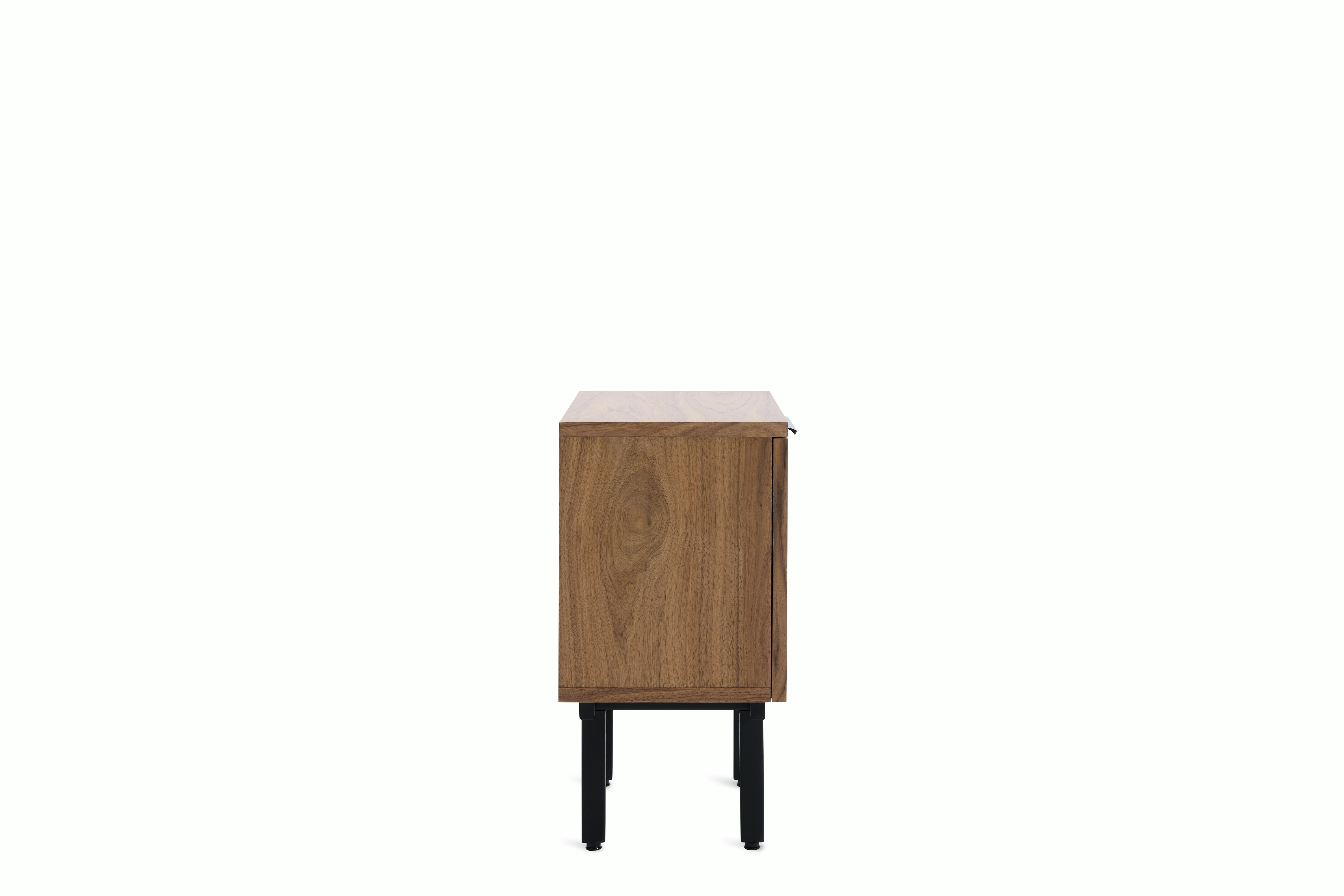 Elemental Bedside Table - walnut