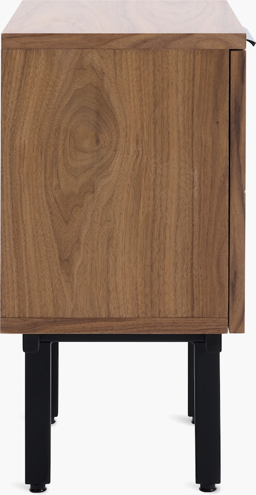 Elemental Bedside Table - walnut