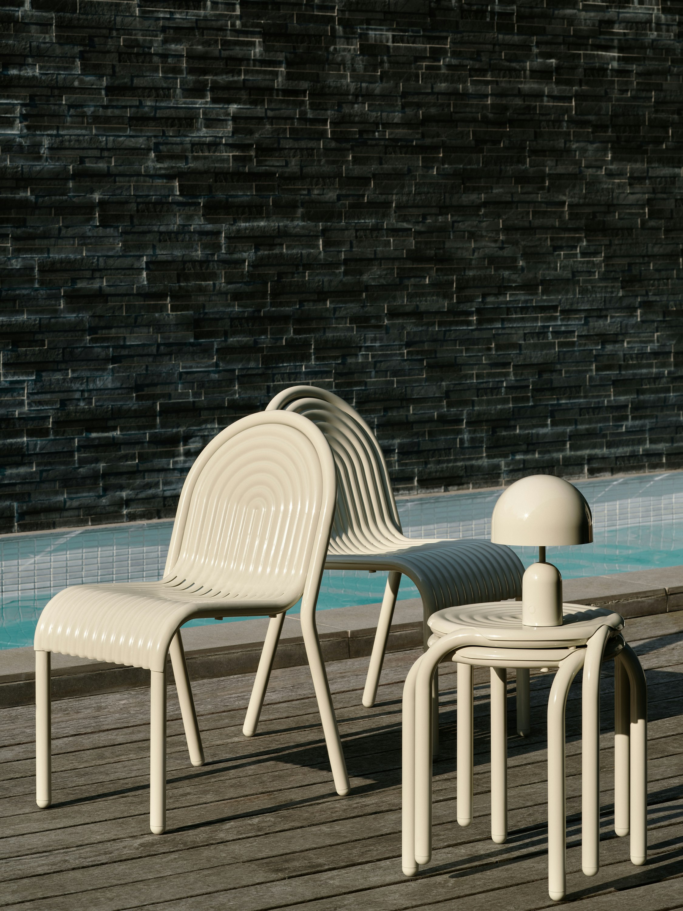 Groove Outdoor Stool