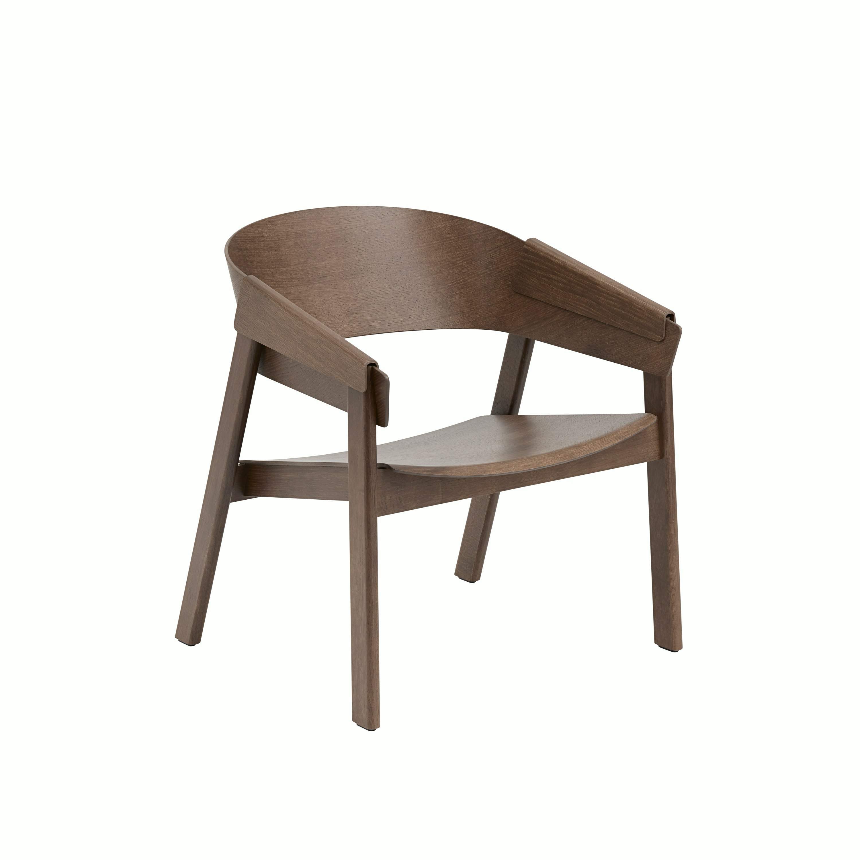 Cover lounge chair stained dark brown Muuto 5000x5000 hi res
