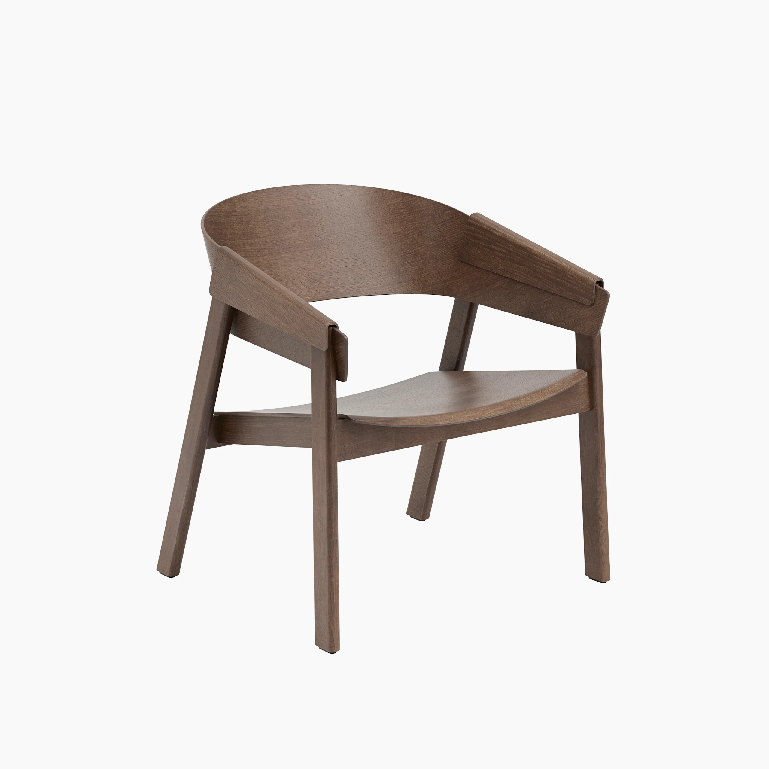Cover lounge chair stained dark brown Muuto 5000x5000 hi res