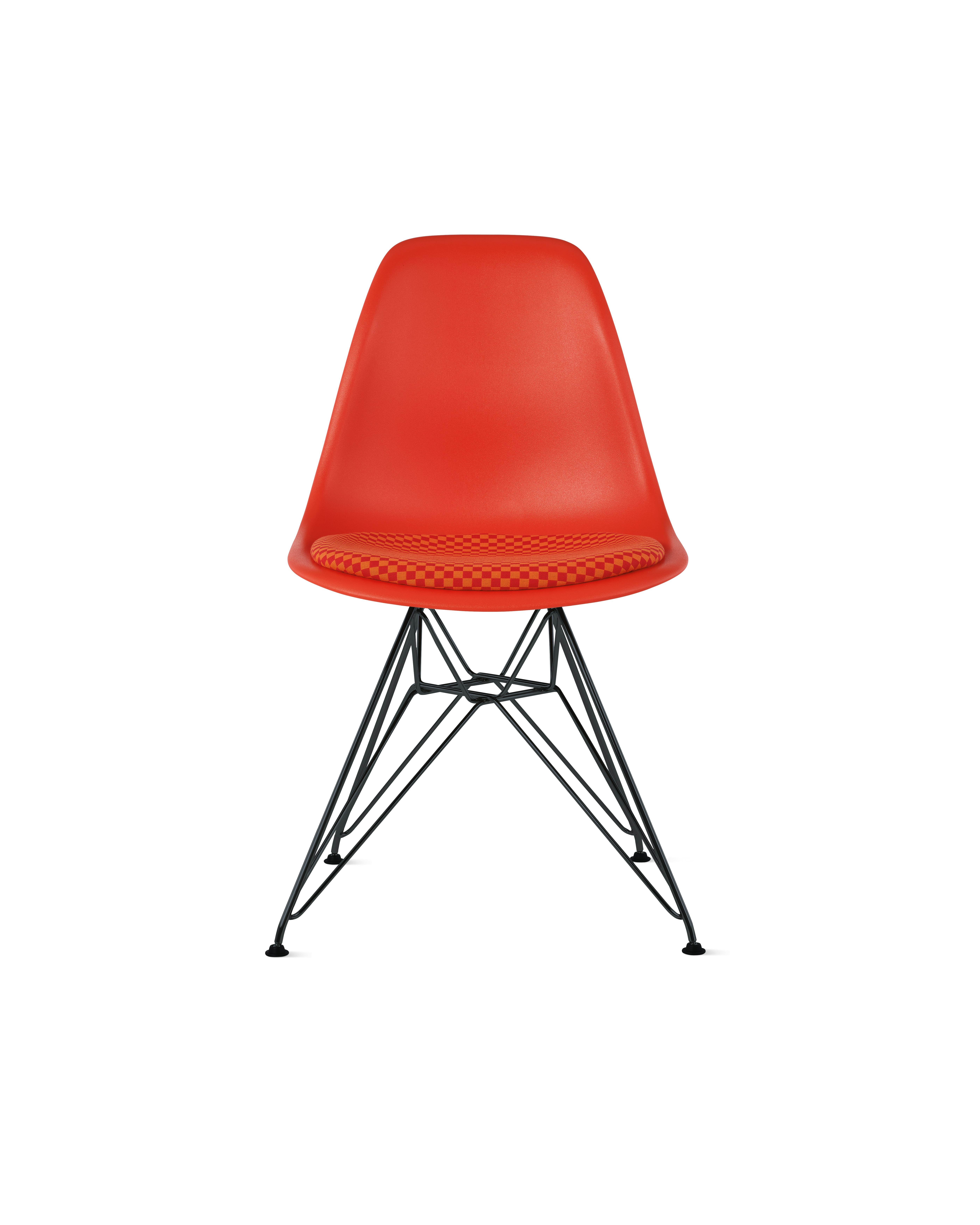 Eames Molded Plastic Side Chair with Seat Pad