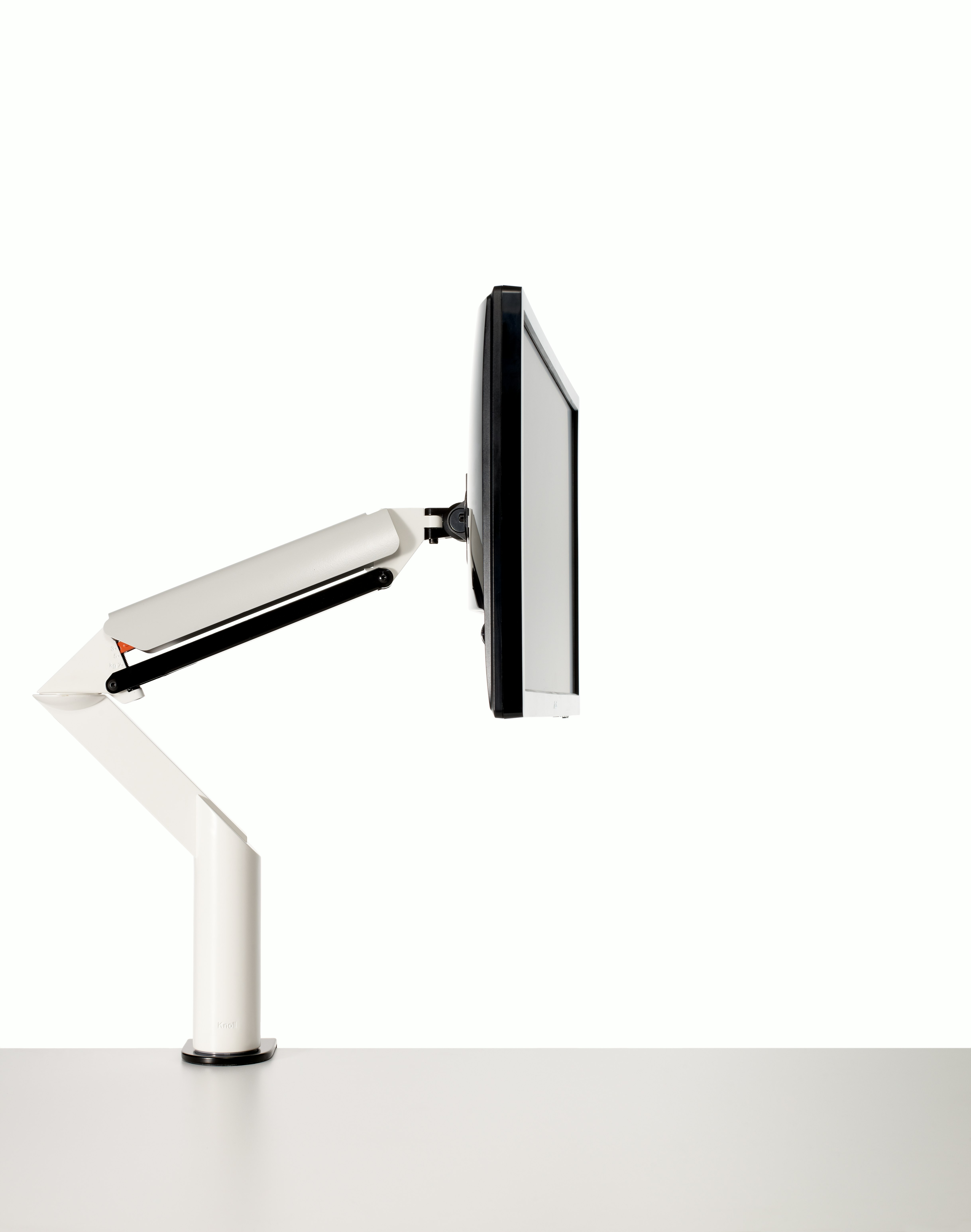 Knoll White Sapper XYZ Monitor Arm