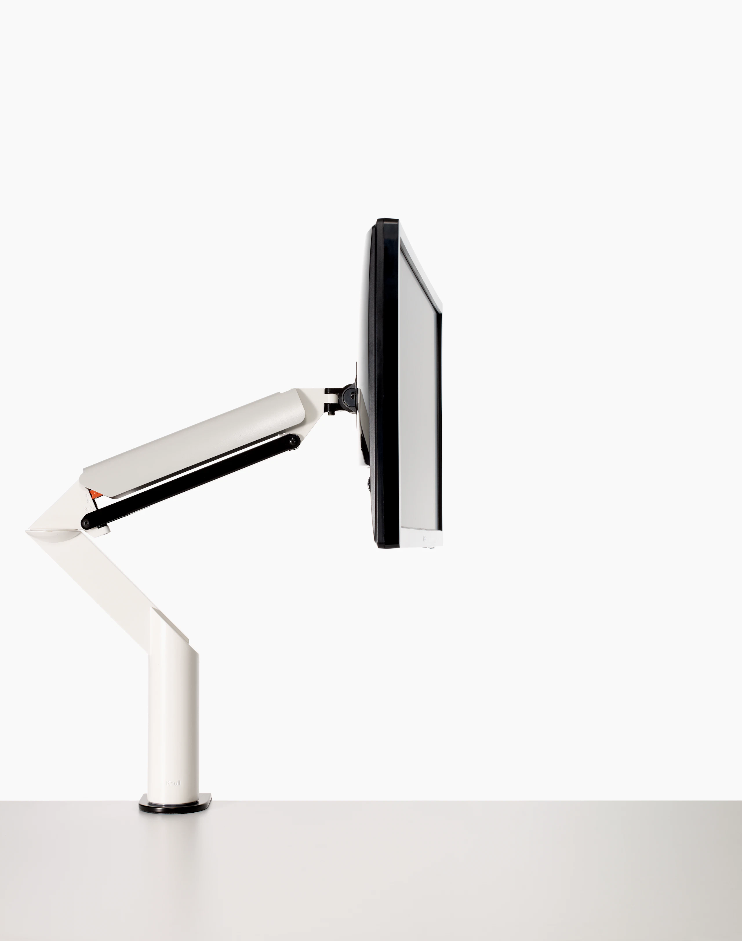 Knoll White Sapper XYZ Monitor Arm