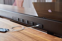 knoll design days 2019 rockwell unscripted sawhorse workbench power detail desktop power