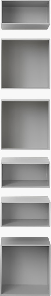 Mini Stacked Storage System - Configuration 3,  Light Grey
