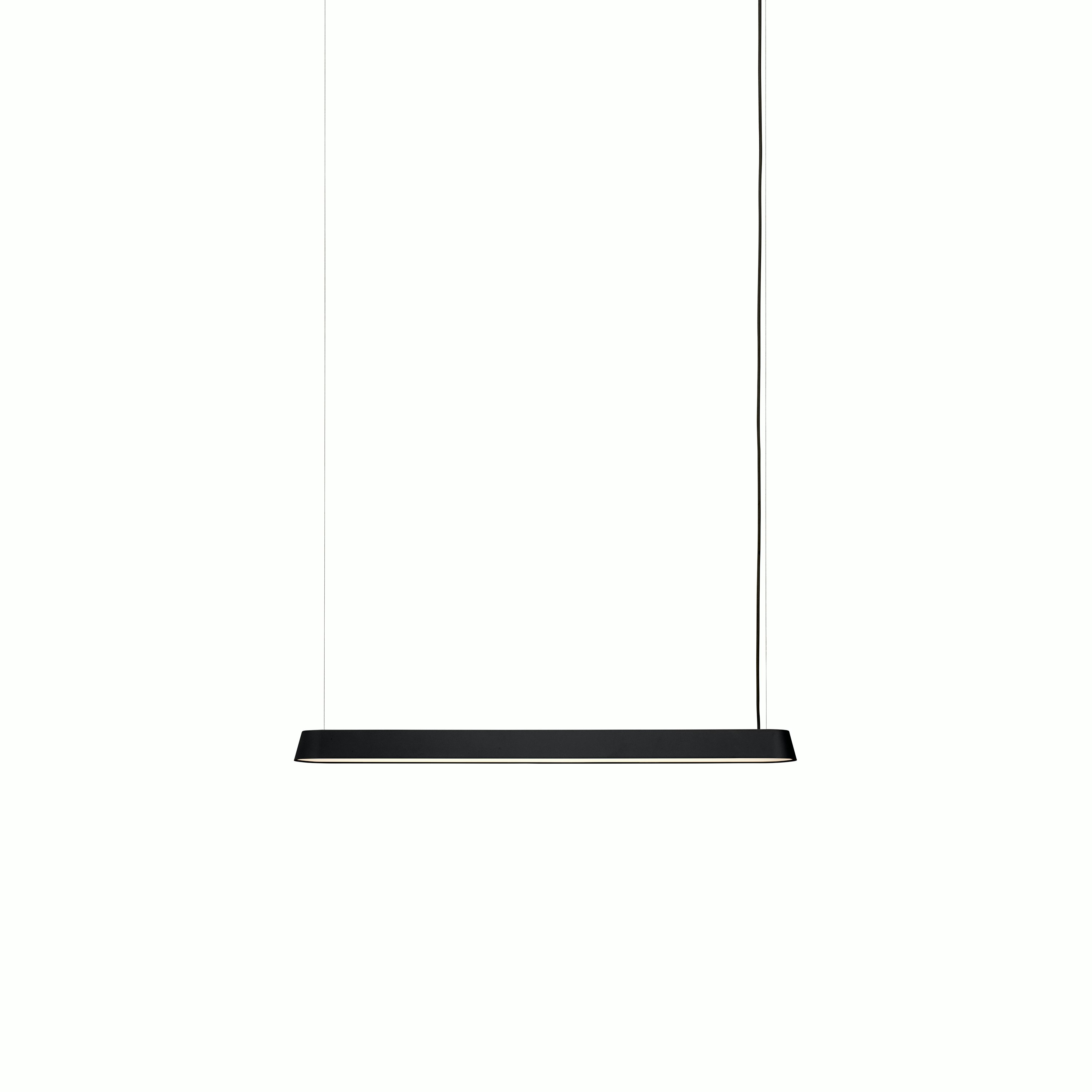 Linear pendant lamp 87 black Muuto