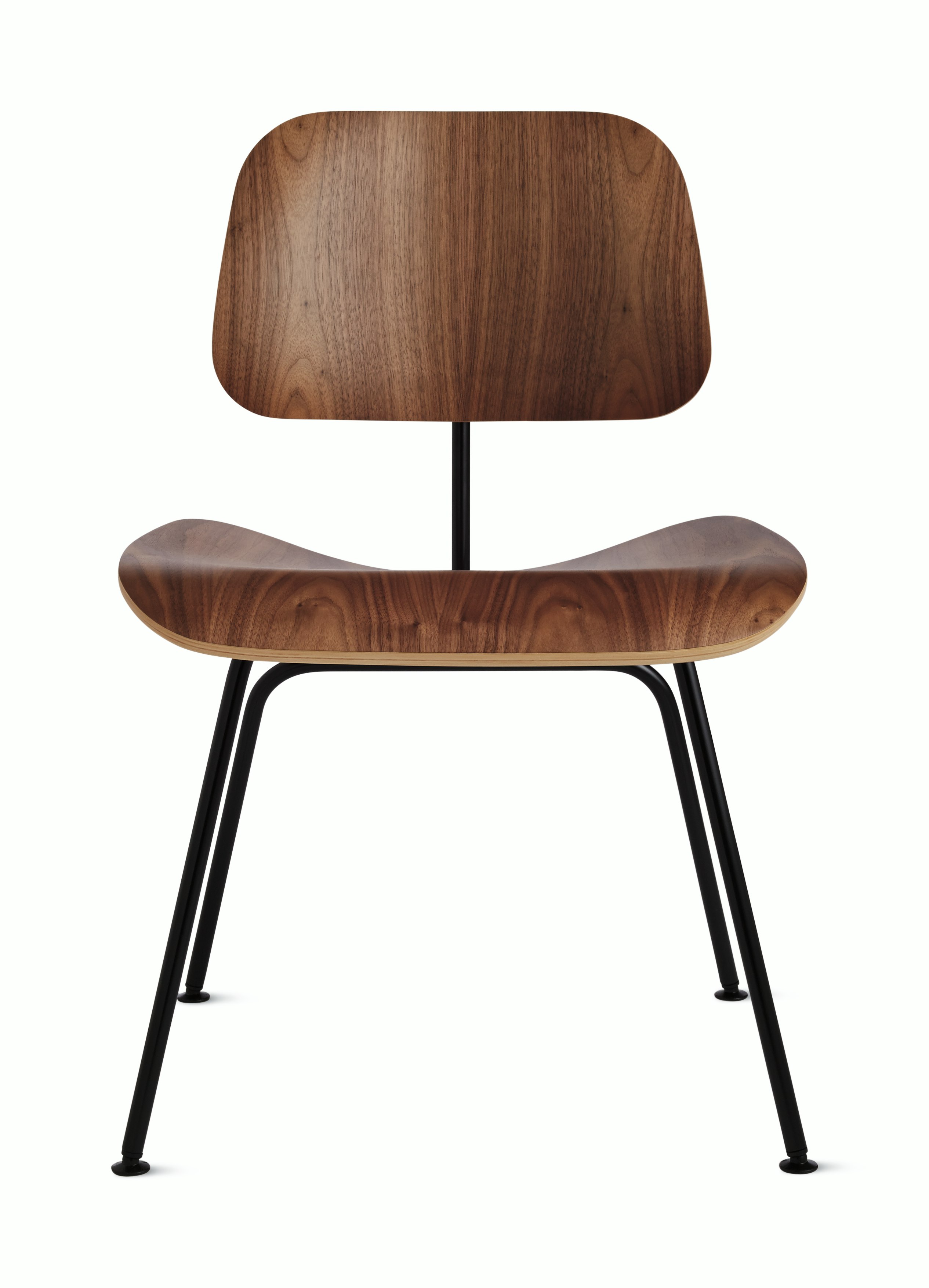 Eames Molded Plywood Dining Chair Metal Base (DCM), Non Upholstered