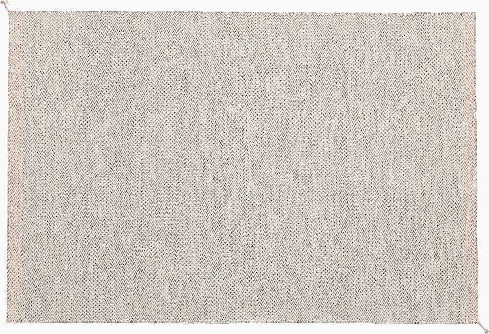Ply rug recycled polyster 170x240 black white muuto hi res