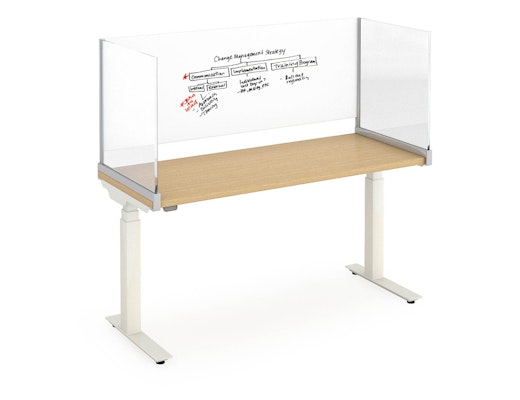 Antenna Desk Surround antenna desk surround laminate back panel with glass end screens
