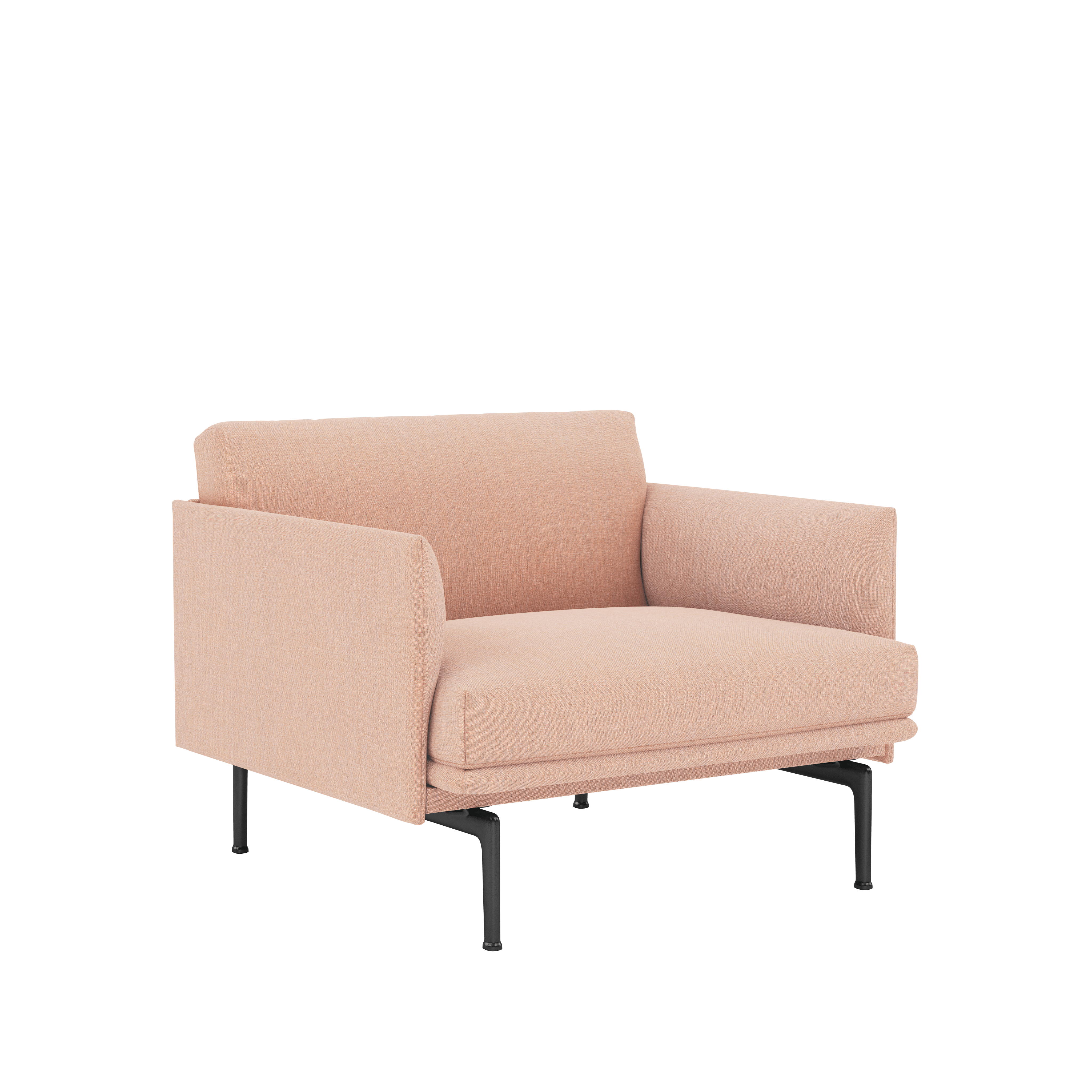 Outline Studio Armchair - Remix,  612 Rose