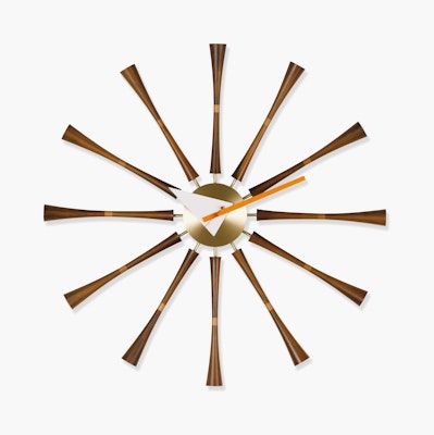 Vitra [BRASS] Ball Clock by George Nelson, Brass Dial w. Black Balls