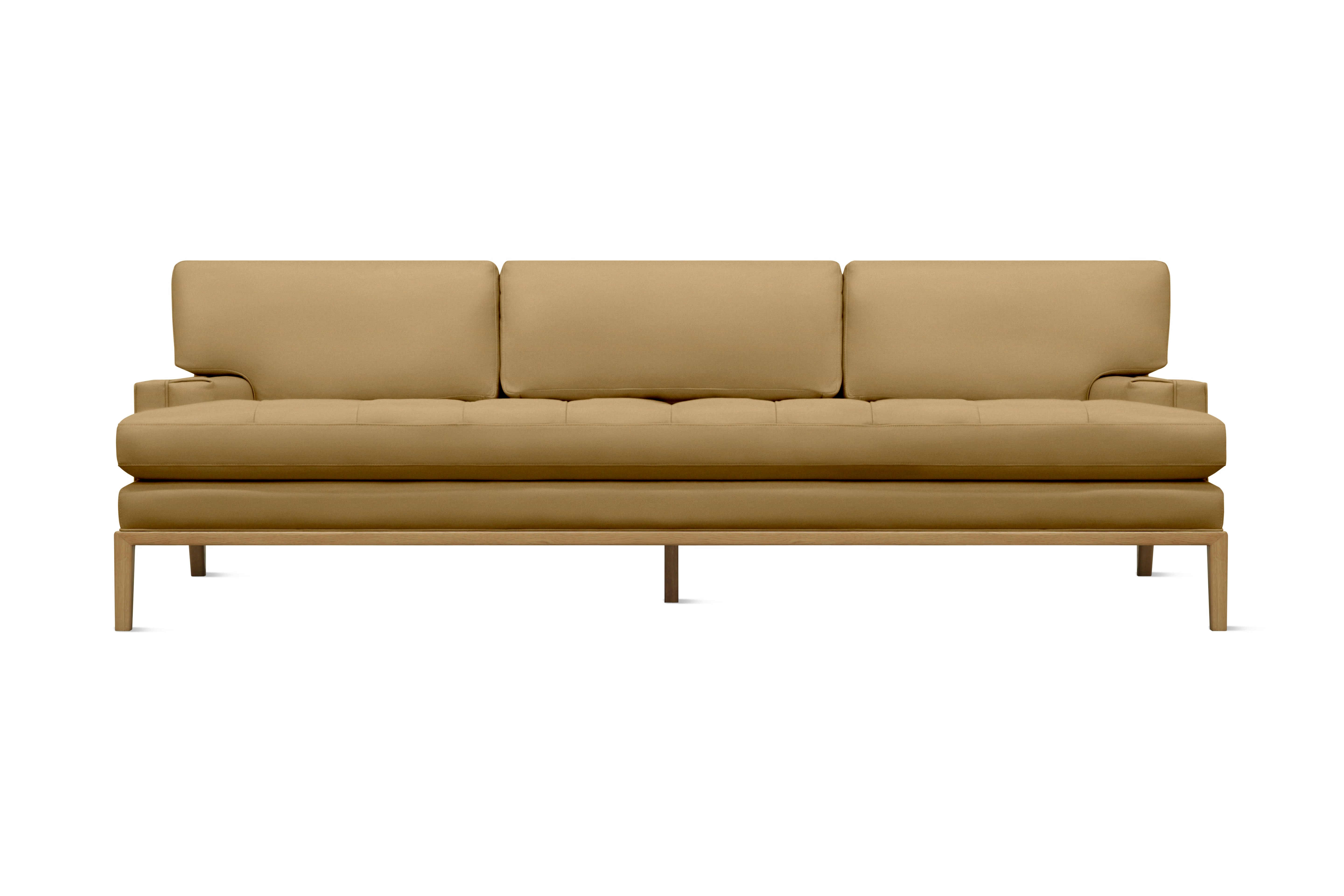 Forster Sofa - Marquis Velvet,  Coffee,  Oak