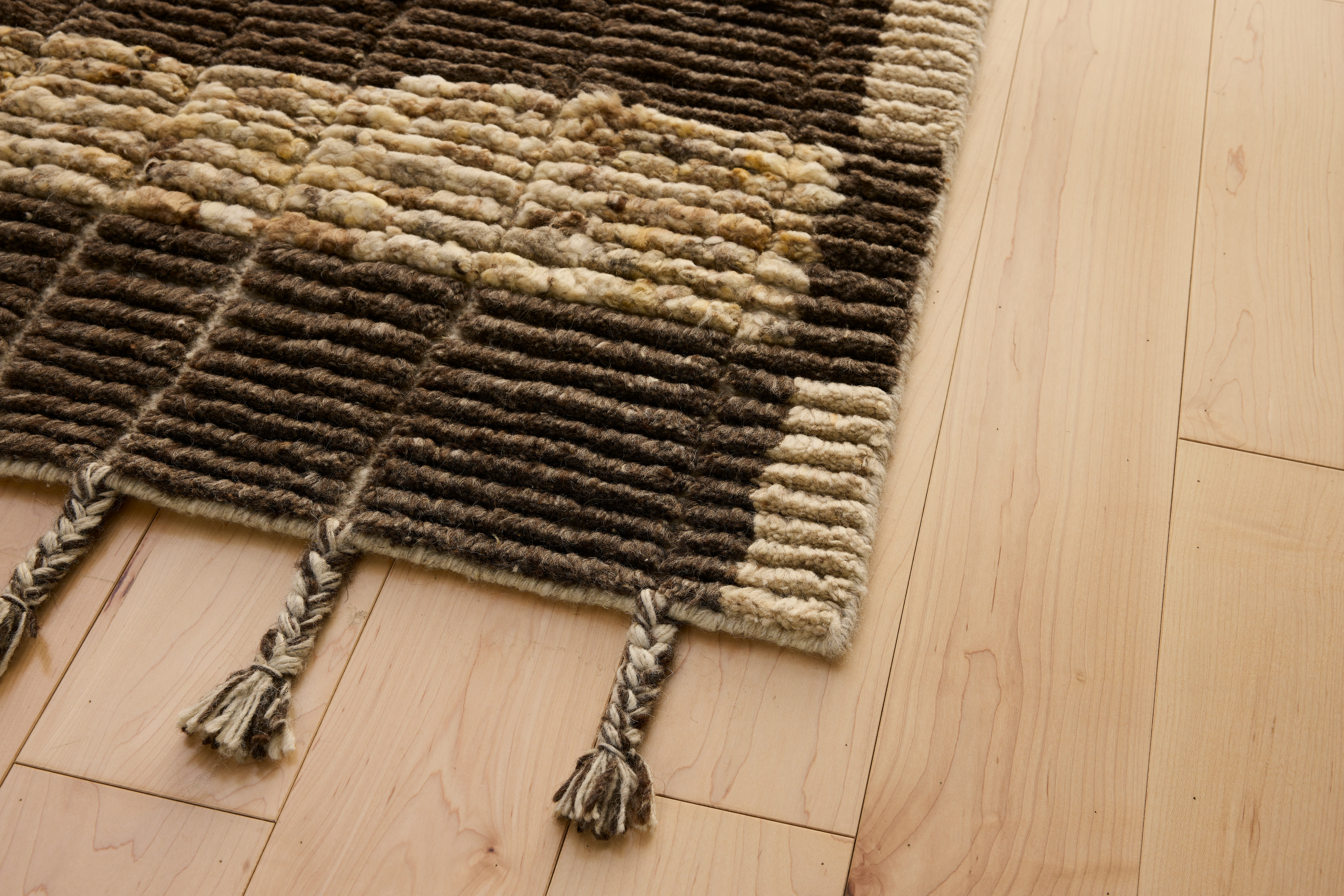 Bennett Rug,  Checker,  Ivory