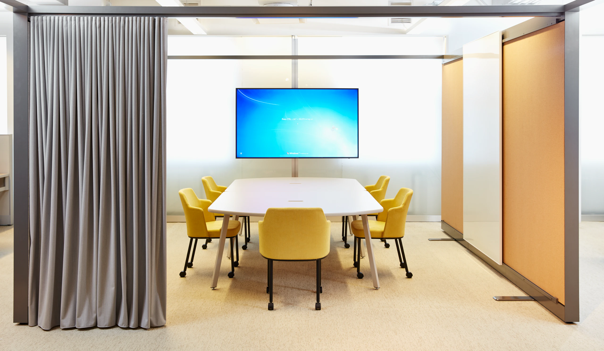 Remix Side Chair, Rockwell Unscripted Easy Table, Interpole, Rockwell Unscripted Creative Wall