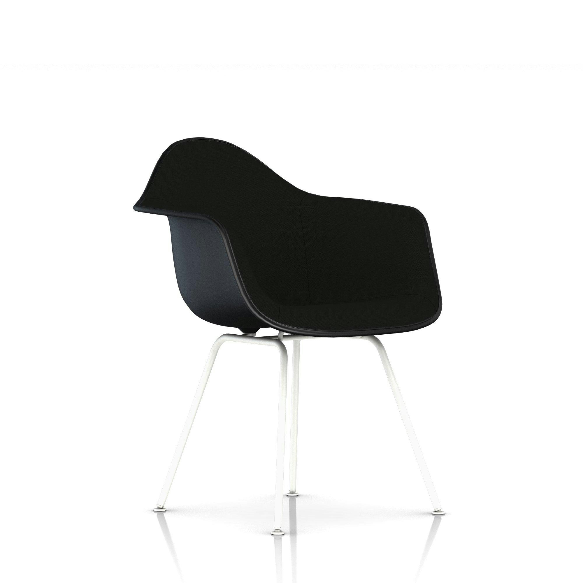 Eames Upholstered Molded Plastic Armchair - 4-Leg Base