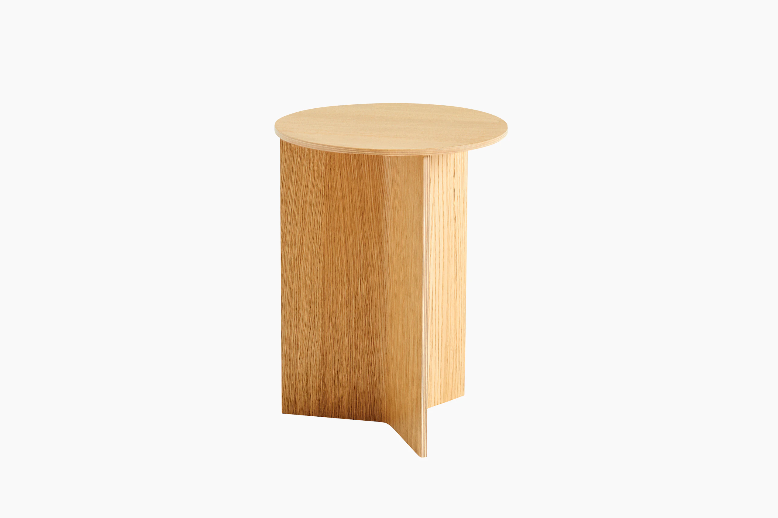 Wood Slit Side Table