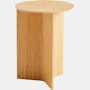 Wood Slit Side Table