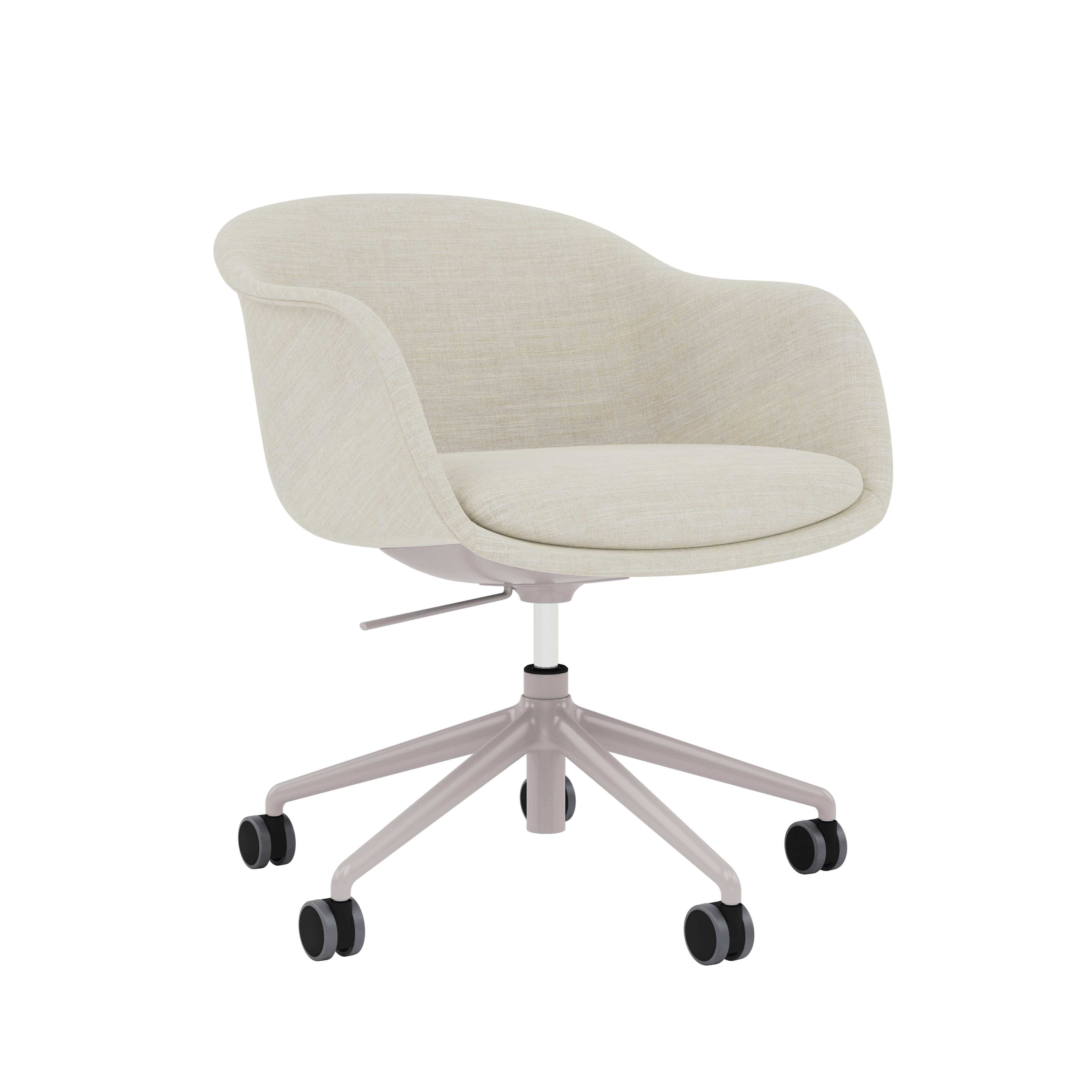 Fiber Conference Chair - Armchair,  Remix,  Cream,  Aluminum Tube