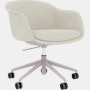 Fiber Conference Chair - Armchair,  Remix,  Cream,  Aluminum Tube