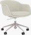 Fiber Conference Chair - Armchair,  Remix,  Cream,  Aluminum Tube