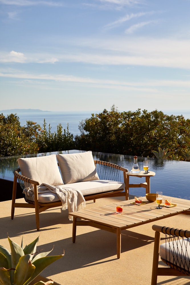 Crosshatch Outdoor Coffee Table