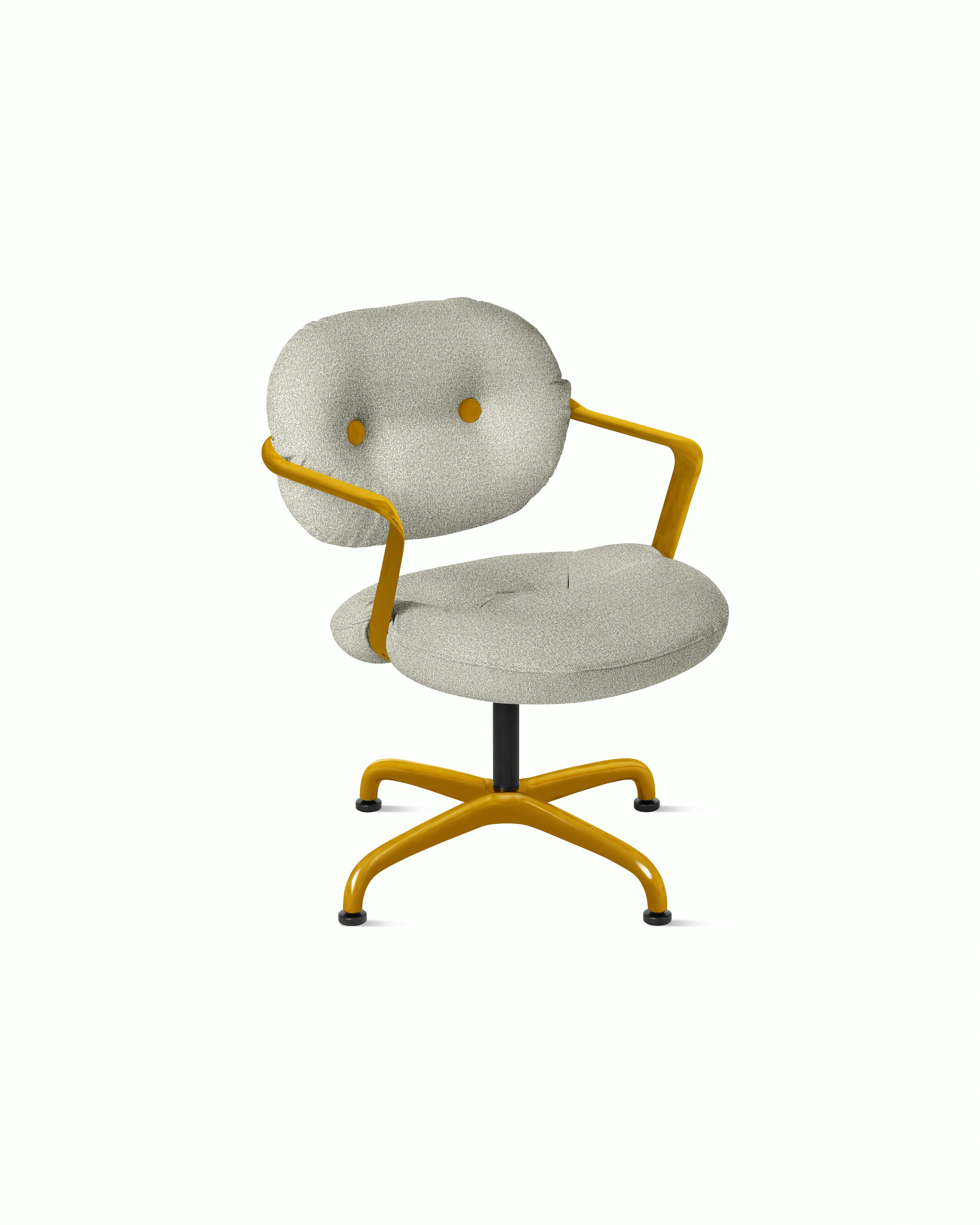 Morrison Hannah Occasional Chair - With Arms,  Tempest,  Calm,  Saffron,  Glides FSC Certified