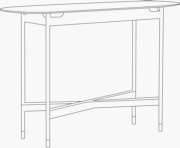 Sommer Console Table 10 Without Shelf